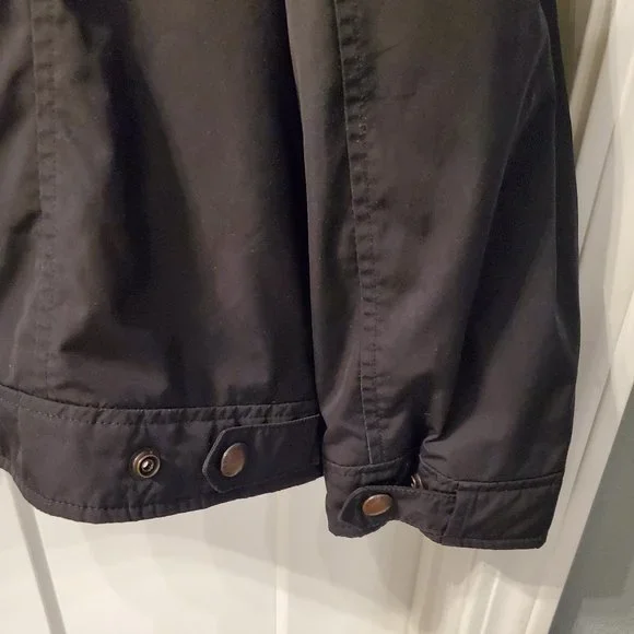 Vintage Polo Ralph Lauren Men's Black  Zip Away Hood Windbreaker Jacket XL - Picture 6 of 9